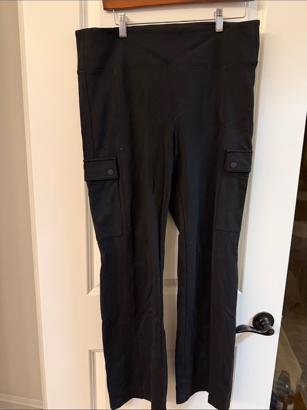 Athleta Black Delaney Straight Leg Cargo Pants